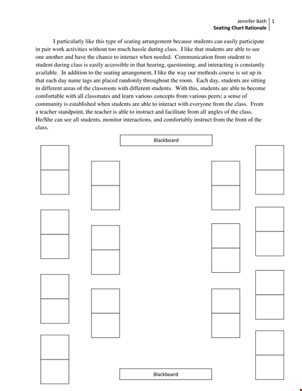 class seating chart template - organize students easily template