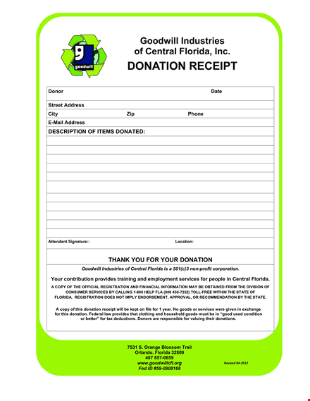central florida goodwill donation services - donate and support template