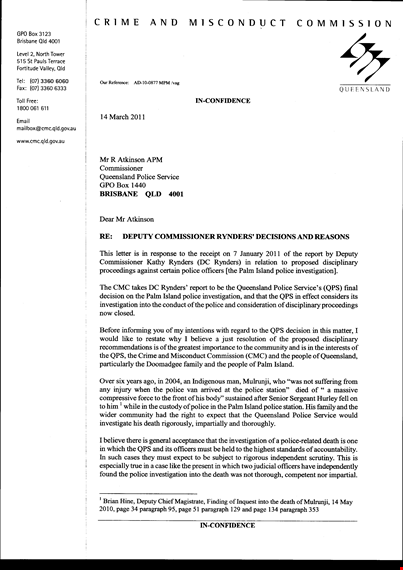 police commissioner complaint letter template