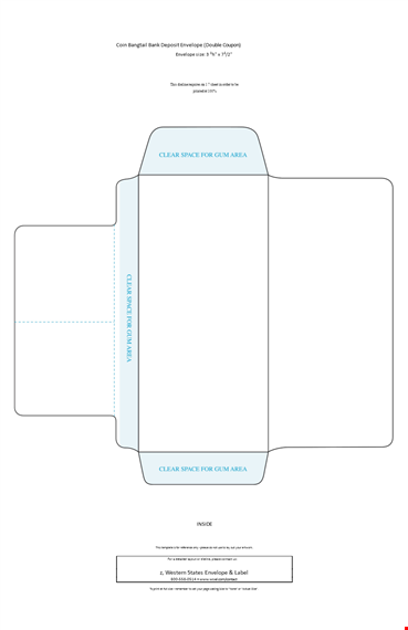 professional envelope template - get in touch or print your own template