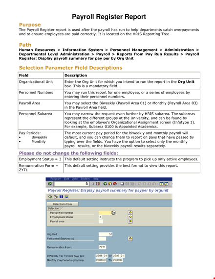 employee payroll register template template