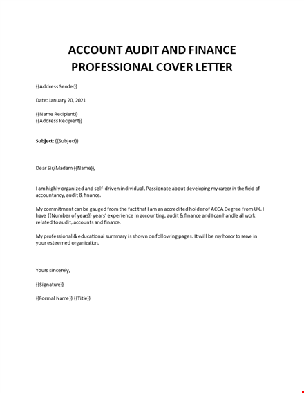 covering letter for accountant job template
