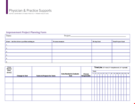 project planning template - simplify your project planning process & boost efficiency template