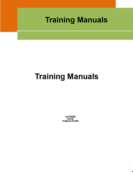 create effective training manuals - guide to writing engaging content template