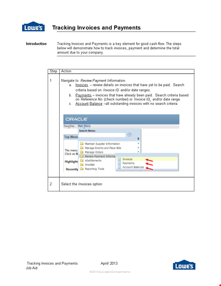 invoice payment tracking template - easily track payment and manage invoices with a click template