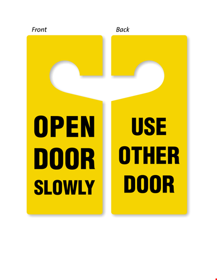 door hanger template - easily create a custom door hanger template