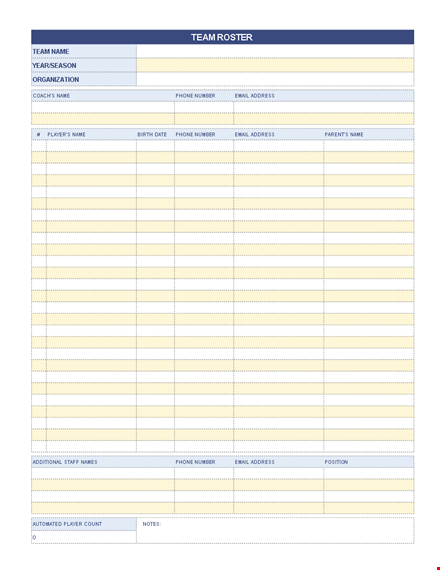 class roster template - manage student information efficiently template