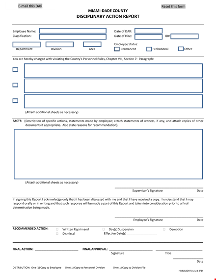 disciplinary action: employee write up form for effective employee management template