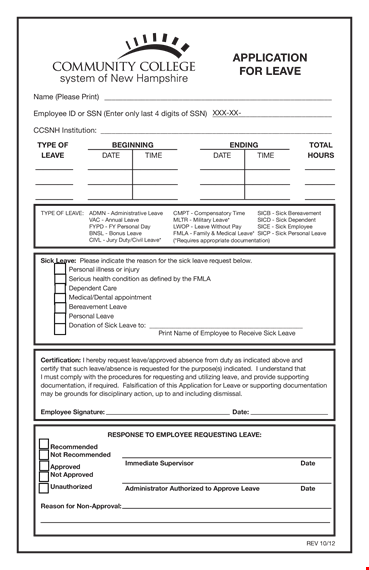 download da form for employee personal leave - free template template