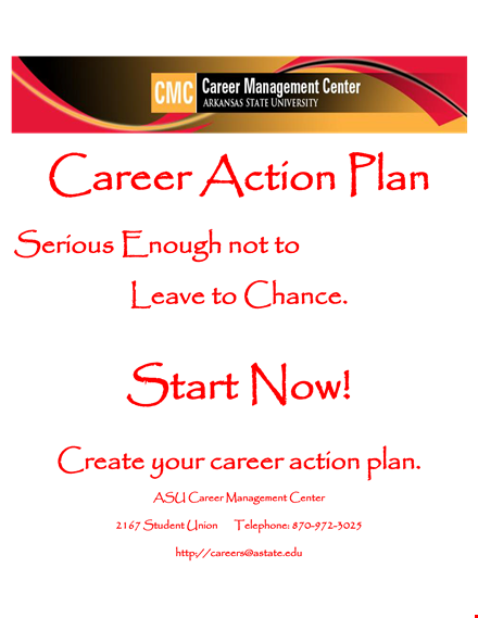 student career action plan template template