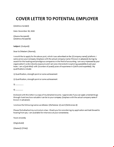cover-letter-to-potential-employer