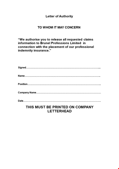professional to whom it may concern letter template