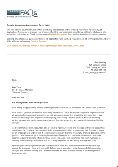 management accounting template template