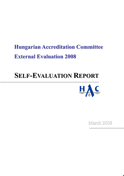 maximize accreditation success with self-evaluation & higher education template