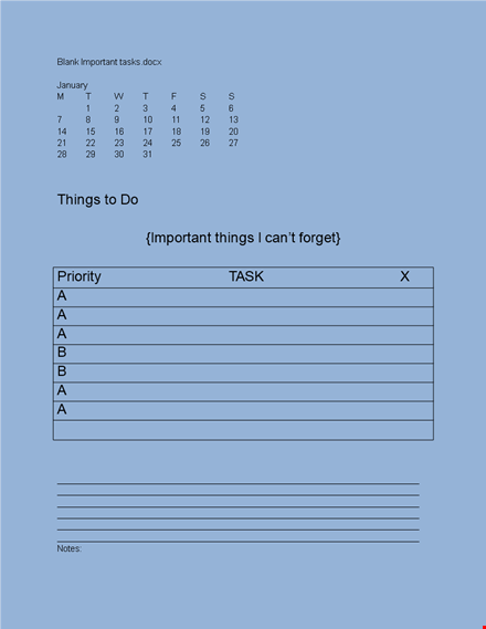 checklist template including monthly calendar template