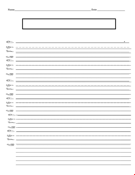 printable lined paper template - free download template