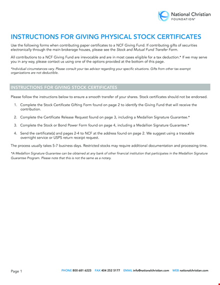 create a professional stock certificate - easy to use template template
