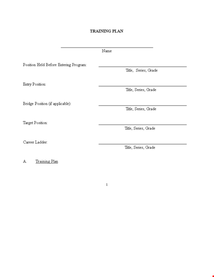 position training manual template for grade - comprehensive series template