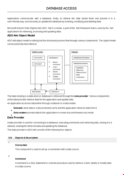 access database templates template