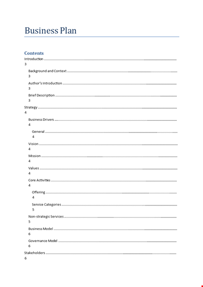 management consulting business plan template template