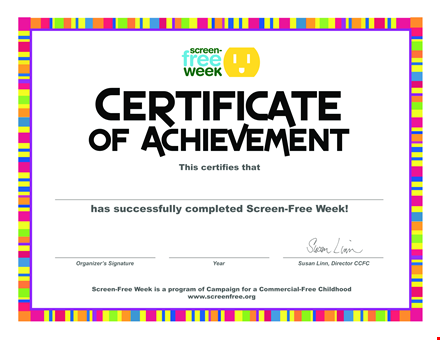free certificate of achievement - printable templates for recognition template