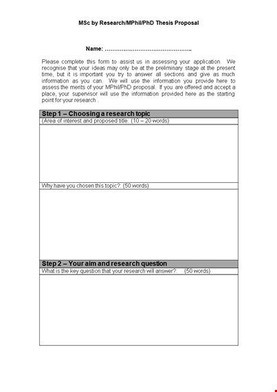 customizable research proposal templates - streamline your research process with ease template