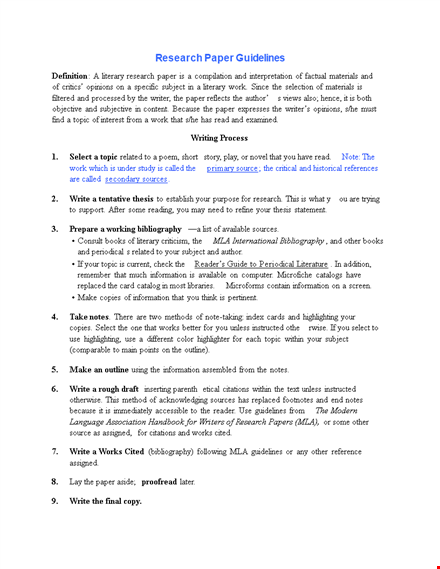 mla format template for your paper: example, comment, and detail with supporting template