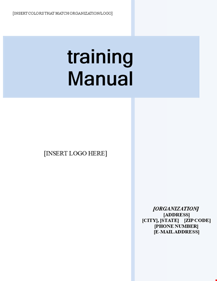 efficient policies & committee responsibilities | training manual template template