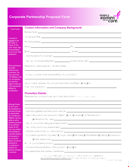 corporate partnership template