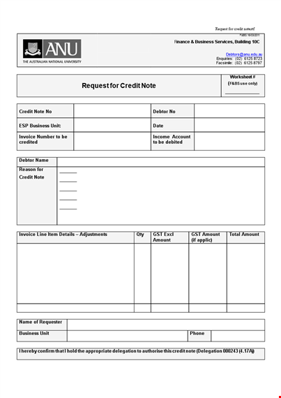get the credit amount you need for your business | note request template