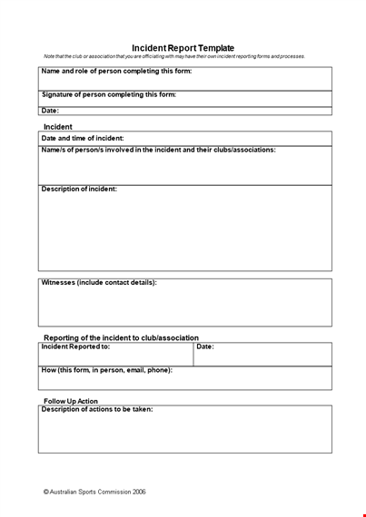 create a professional police report with our incident template template