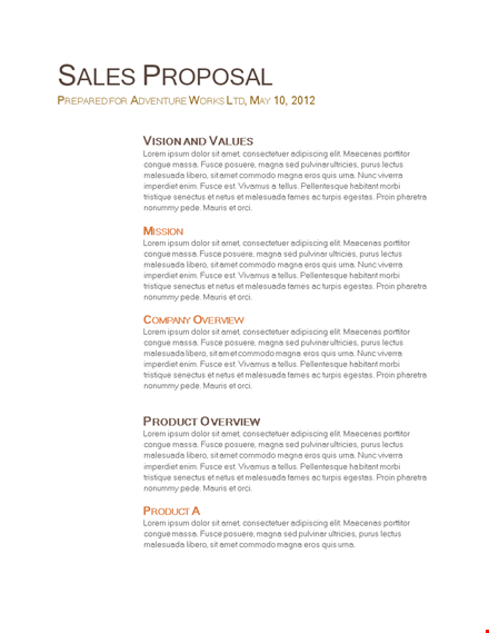 sales proposal final template template