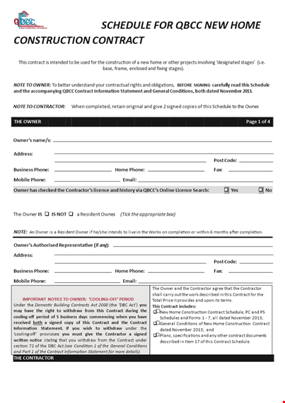 new home construction work schedule template template