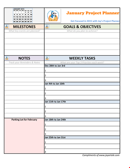 efficient project planning sample template template