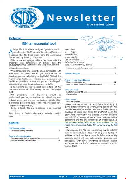 international nonproprietary names - your guide to inn drugs template