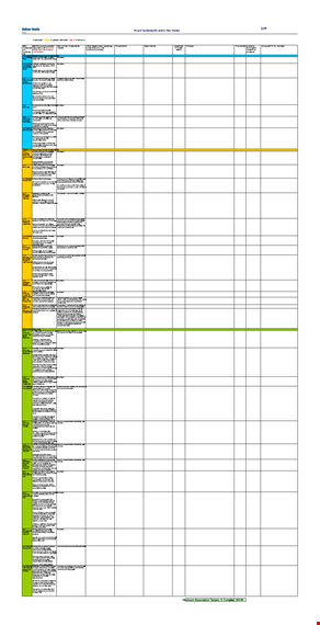 project sustainability action plan tracker template