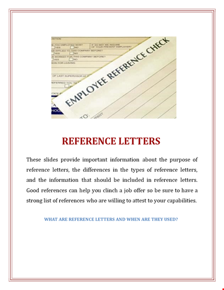 business reference letter template - professional letter for candidates and applicants template