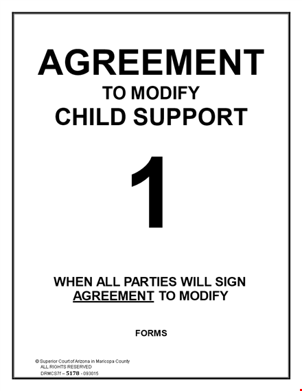child support order: court-approved agreement & support amount template