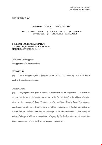 two week court notice letter example template