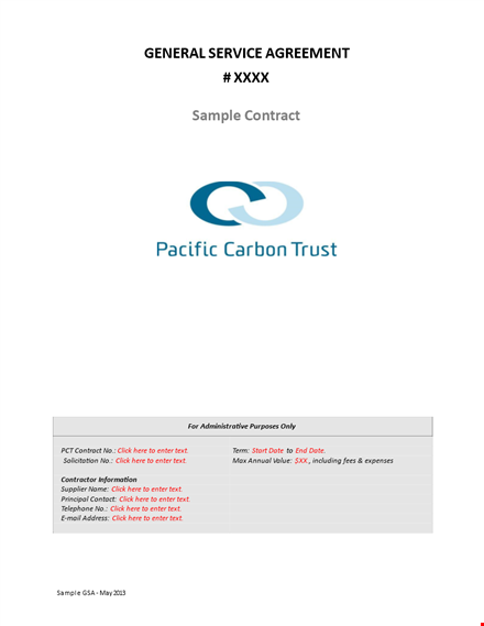 service agreement template for contractors you can trust - pacific carbon template