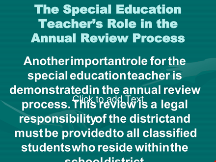 special education review process example in powerpoint template