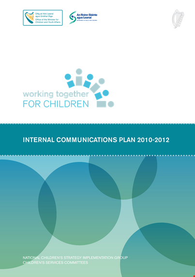 effective internal communications plan template for children working together template