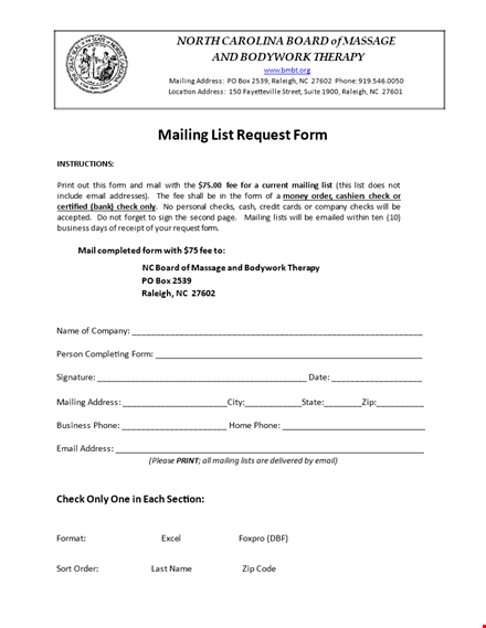 request mailing list template | simplify board mailing lists template