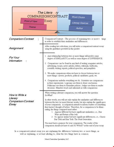 comparing and contrasting literary themes: a reader's perspective on walker and angelou template