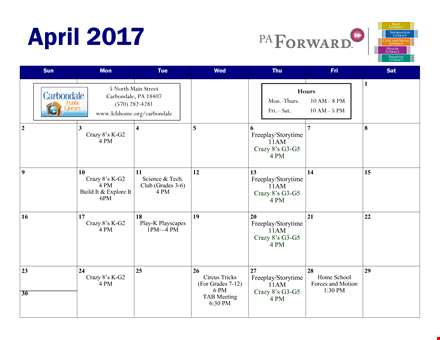 daily calendar template