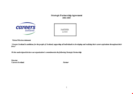 create a strong partnership: customize your agreement | scotland careers template