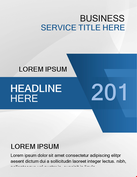 professional cover page template - customize in minutes template