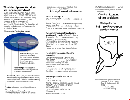 domestic violence prevention brochure template