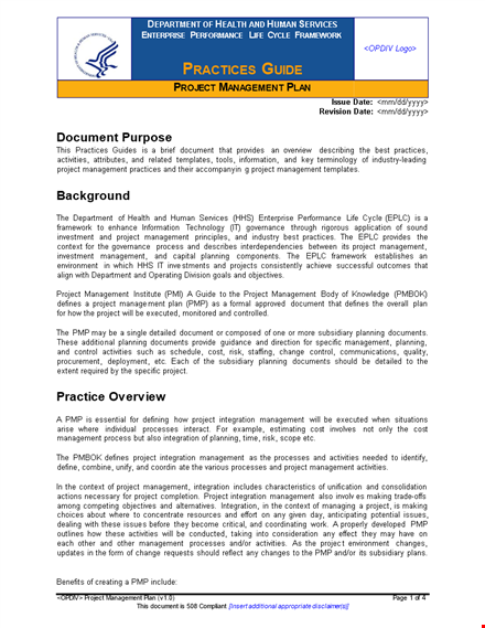project integration management plan - effective project management to streamline integration process template
