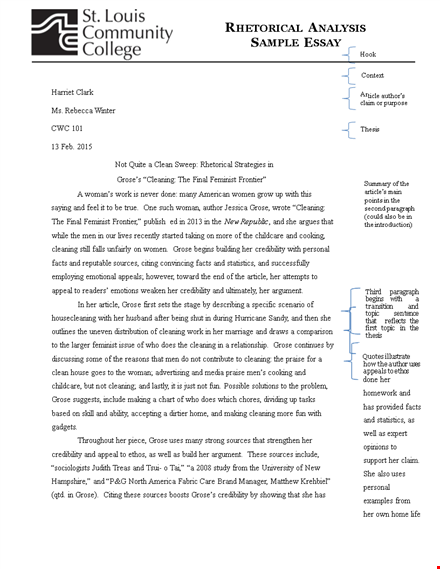 rhetorical analysis essay template template